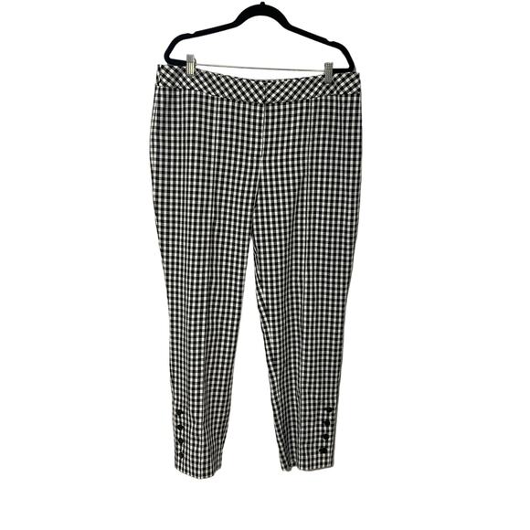 Nine West Pants - Nine‎ West, Black and White Check Gingham , Pants, Size 16, 1081Z